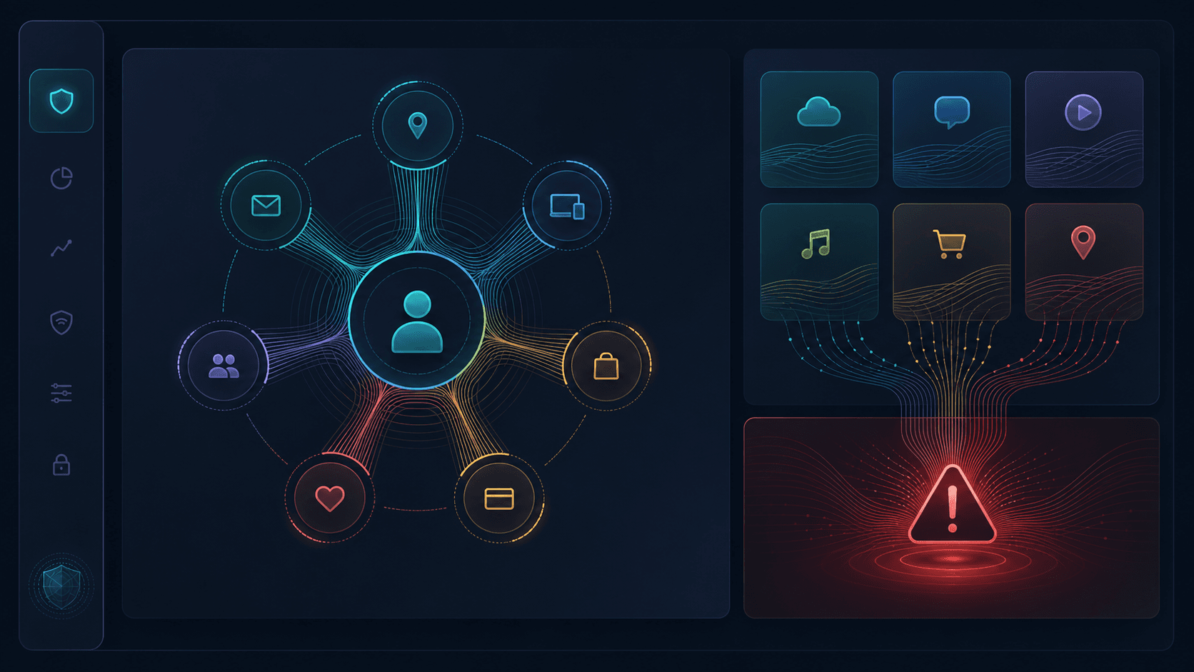 Conceptual context-concentration dashboard with seven proposed dimensions